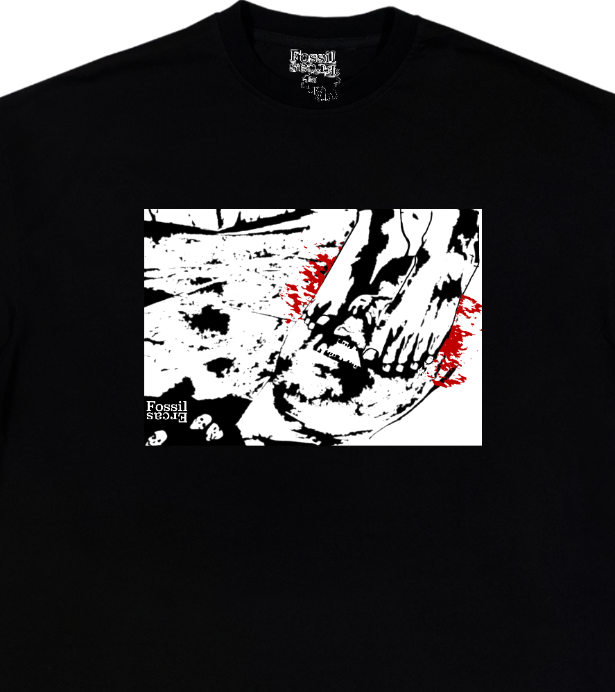 Feet Masacre B&W&R Fos T- Shirt