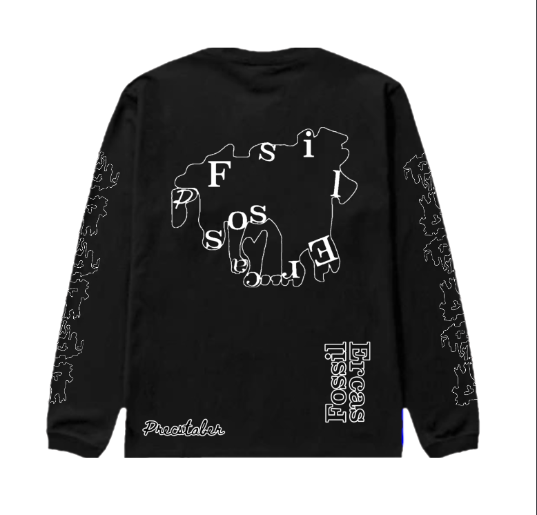 Playera Manga Larga Out Precstaber Logo PrecsscerP Sleeves Letters Fos
