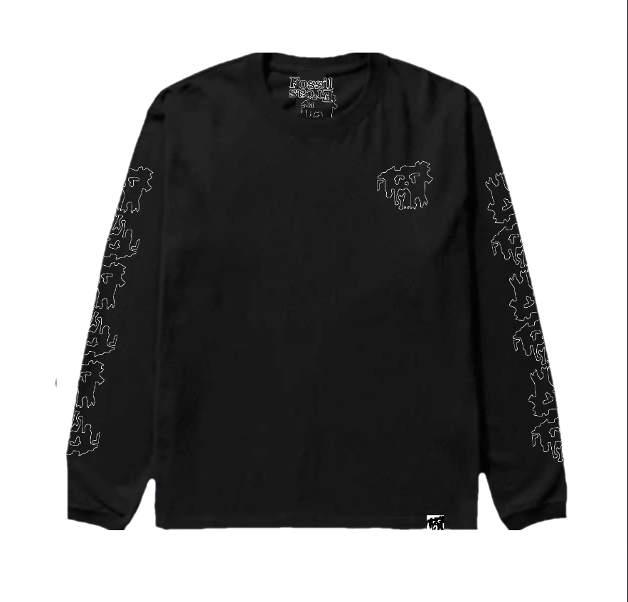 Playera Manga Larga Out Precstaber Logo PrecsscerP Sleeves Letters Fos